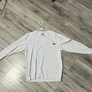 Dickies Long Sleeve T-Shirt. Size Medium. Light Gray